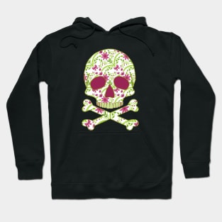 Skull with Flowers Hoodie